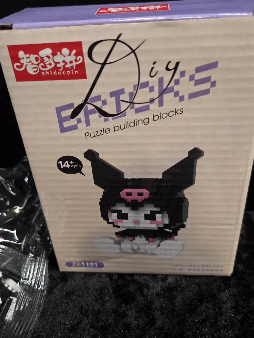 Hello Kitty Kuromi My Melody Sanrio Anime Figure Mini Building Blocks Toys Gift